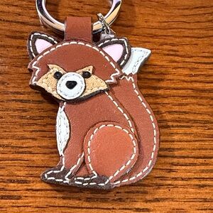 Coach Fox keychain